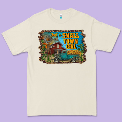 Just A Small Town Girl Premium Tee Designed By Ranaportraitstore