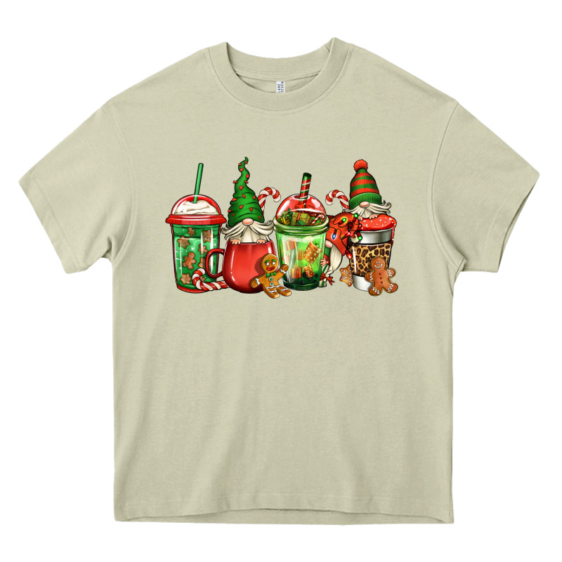 Christmas Gnomes Coffee Heavy Core Tee by Jasminsmagicworld | Teevron