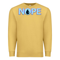 Antique Gold NOPE  Blue Magic  Island Mana Symbol Premium Sweatshirt - trangStudio