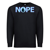 Black NOPE  Blue Magic  Island Mana Symbol Premium Sweatshirt - trangStudio