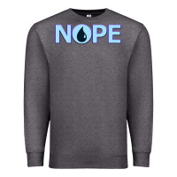 Charcoal Heather NOPE  Blue Magic  Island Mana Symbol Premium Sweatshirt - trangStudio