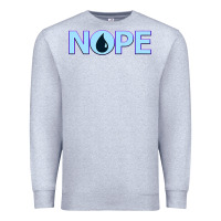 Heather Grey NOPE  Blue Magic  Island Mana Symbol Premium Sweatshirt - trangStudio