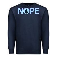 Navy NOPE  Blue Magic  Island Mana Symbol Premium Sweatshirt - trangStudio