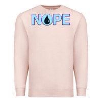 Pale Pink NOPE  Blue Magic  Island Mana Symbol Premium Sweatshirt - trangStudio