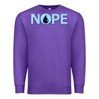 Purple NOPE  Blue Magic  Island Mana Symbol Premium Sweatshirt - trangStudio