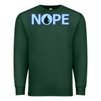 Sports Green NOPE  Blue Magic  Island Mana Symbol Premium Sweatshirt - trangStudio