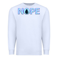 White NOPE  Blue Magic  Island Mana Symbol Premium Sweatshirt - trangStudio