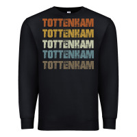 Black Retro Vintage Tottenham London Premium Sweatshirt - trangStudio
