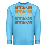 Ocean Blue Retro Vintage Tottenham London Premium Sweatshirt - trangStudio