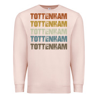 Pale Pink Retro Vintage Tottenham London Premium Sweatshirt - trangStudio