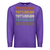 Purple Retro Vintage Tottenham London Premium Sweatshirt - trangStudio