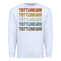 White Retro Vintage Tottenham London Premium Sweatshirt - trangStudio