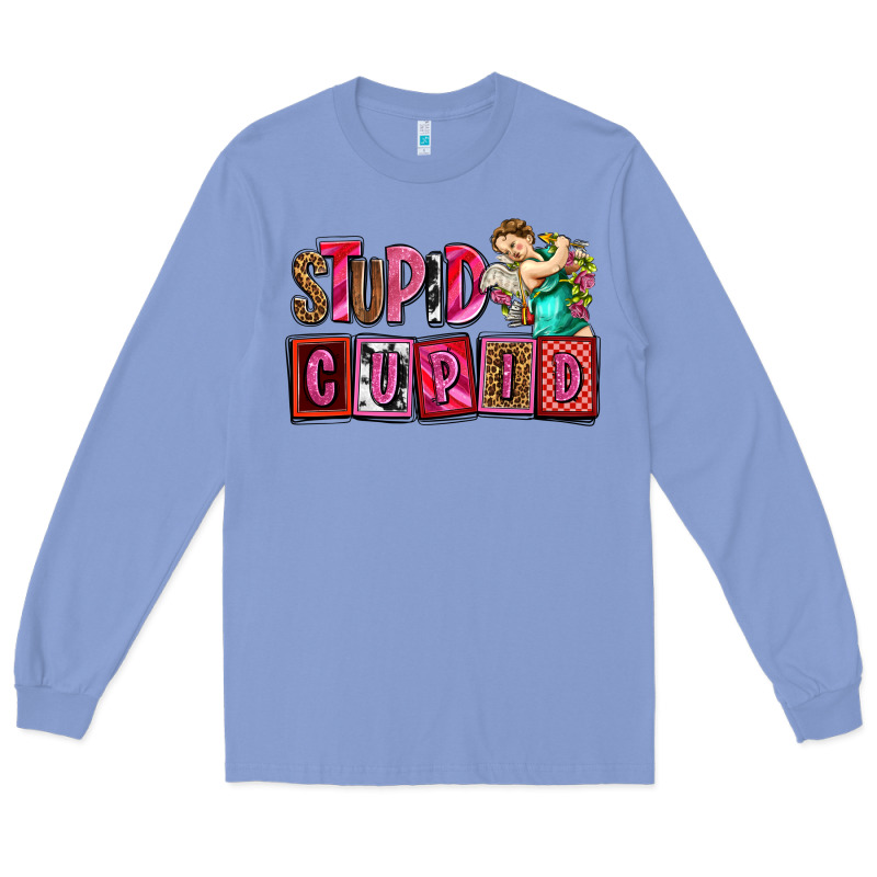 Stupid Cupid With Cupid Olivia Long Sleeve Tee by OliviaCreatesArt | Teevron