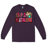 Plum stupid cupid with cupid olivia Long Sleeve Tee - OliviaCreatesArt