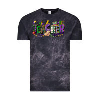 Cloud Black teacher mardi gras Vintage Tee - CowGirlArtShop