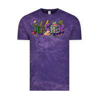 Cloud Purple teacher mardi gras Vintage Tee - CowGirlArtShop