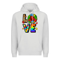 Dove Grey autism love Premium Hoodie - LillyAllenDesigns