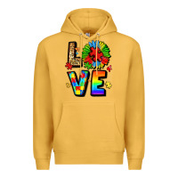 Mustard autism love Premium Hoodie - LillyAllenDesigns