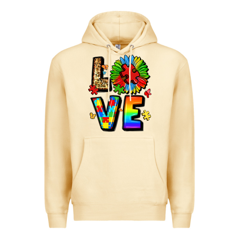 Autism Love Premium Hoodie by LillyAllenDesigns | Teevron