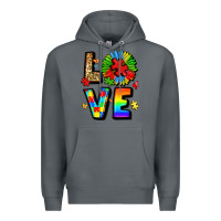 Rock autism love Premium Hoodie - LillyAllenDesigns