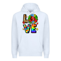 White autism love Premium Hoodie - LillyAllenDesigns