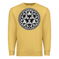 Antique Gold M.C. Escher Circle Limit IV Premium Sweatshirt - trangStudio