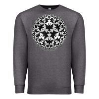 Charcoal Heather M.C. Escher Circle Limit IV Premium Sweatshirt - trangStudio