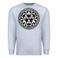 Heather Grey M.C. Escher Circle Limit IV Premium Sweatshirt - trangStudio