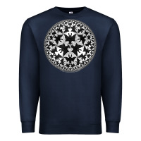 Navy M.C. Escher Circle Limit IV Premium Sweatshirt - trangStudio