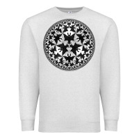 Oatmeal Heather M.C. Escher Circle Limit IV Premium Sweatshirt - trangStudio
