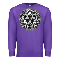 Purple M.C. Escher Circle Limit IV Premium Sweatshirt - trangStudio