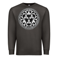 Smoke M.C. Escher Circle Limit IV Premium Sweatshirt - trangStudio
