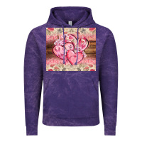Cloud Purple cancer hearts Vintage Hoodie - CowGirlArtShop