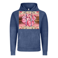 Vintage Denim cancer hearts Vintage Hoodie - CowGirlArtShop