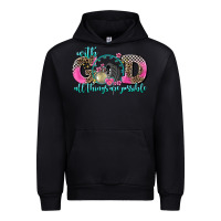Black with god all things are possible race Urban Hoodie - AdoDesignShop