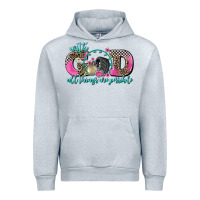 Heather Grey with god all things are possible race Urban Hoodie - AdoDesignShop