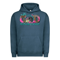 Pigment Midnight Navy with god all things are possible race Urban Hoodie - AdoDesignShop