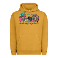 Pigment Peanut Butter with god all things are possible race Urban Hoodie - AdoDesignShop