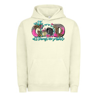 Pigment Pistachio with god all things are possible race Urban Hoodie - AdoDesignShop