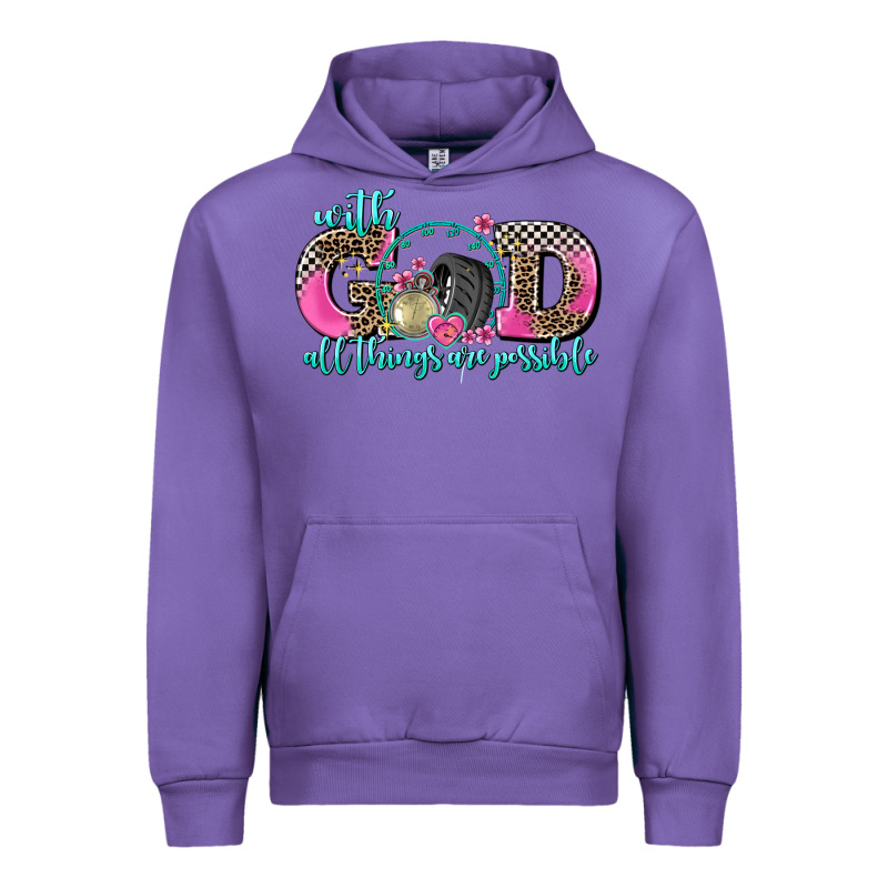 With God All Things Are Possible Race Urban Hoodie by AdoDesignShop | Teevron