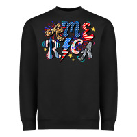 Black America Heavyweight Sweatshirt - CowhideDigitalArt