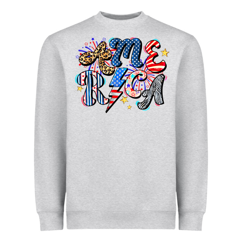 America Heavyweight Sweatshirt by CowhideDigitalArt | Teevron