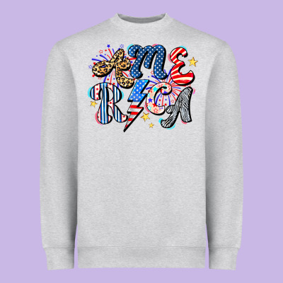 America Heavyweight Sweatshirt Designed By Cowhidedigitalart