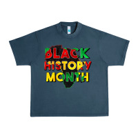 Midnight Navy black history month Urban Heavy Tee - CowGirlArtShop