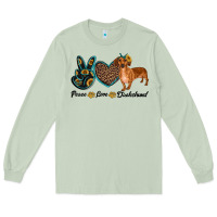 Matcha peace love dachshund Long Sleeve Tee - RanaPortraitStore
