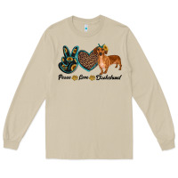 Mushroom peace love dachshund Long Sleeve Tee - RanaPortraitStore