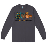 Smoke peace love dachshund Long Sleeve Tee - RanaPortraitStore