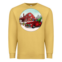 Antique Gold Christmas farm Christmas Premium Sweatshirt - BarkalooDesign