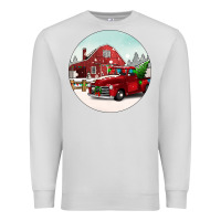Dove Grey Christmas farm Christmas Premium Sweatshirt - BarkalooDesign