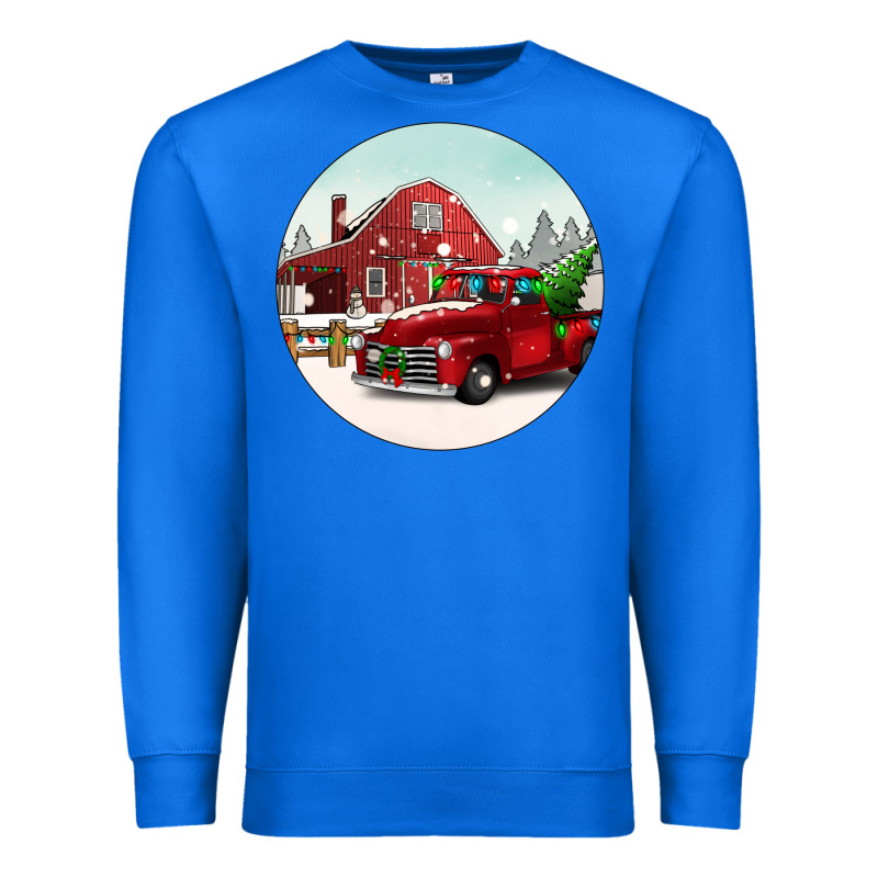 Christmas Farm Christmas Premium Sweatshirt by BarkalooDesign | Teevron